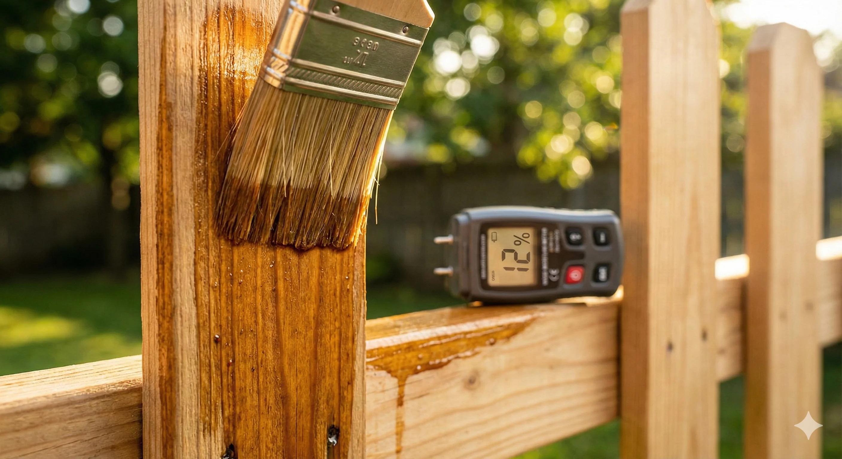 When to Stain Your Wood Fence